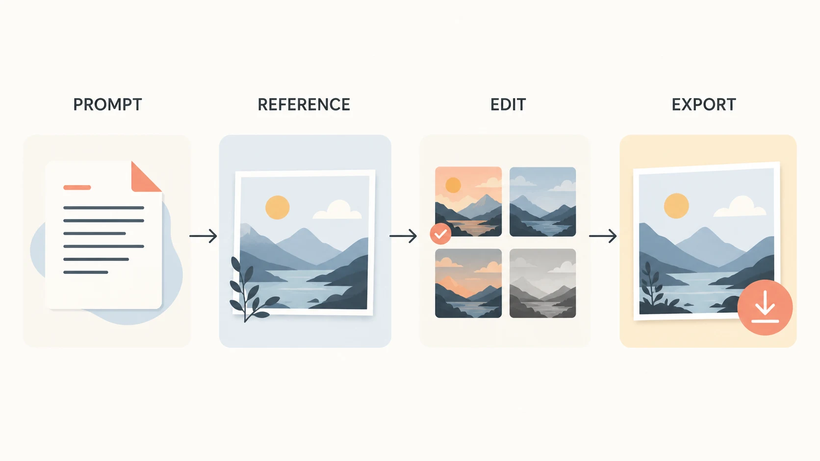 From prompt to reference edit and final asset